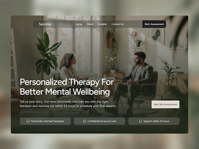 Seronix Online Mental Health Web Template Development