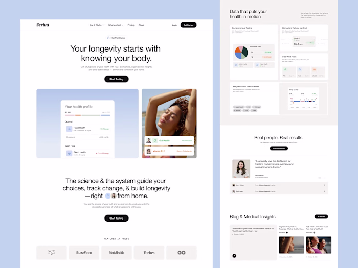Healthcare Landing Page Design
Contact -
