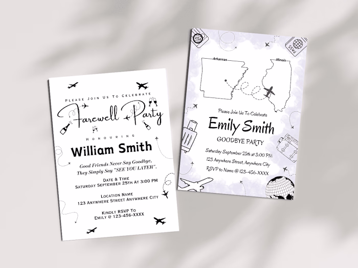 I Will Design Custom Design Business, farewell Invitation