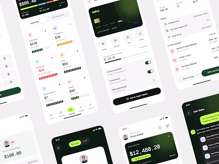 Today UI exploration is a personal finance app