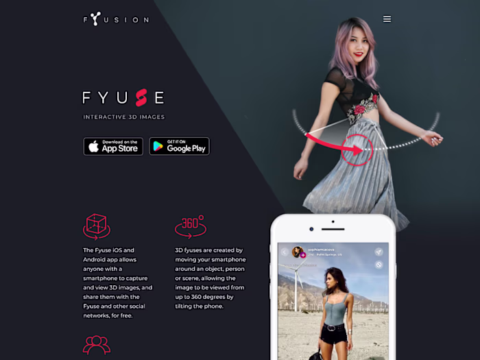 Fyusion Website Redesign