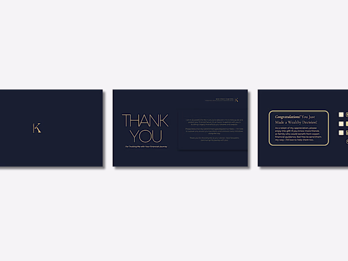 Financial Legacy Planning with Kim: Personalized Thank-You Cards