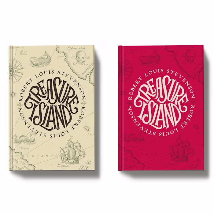 A Modern Take on Treasure Island: Book Cover Design