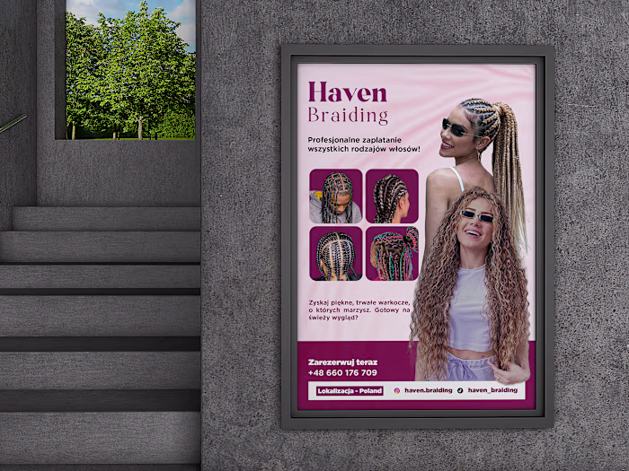 Haven Braiding - Social Media Poster