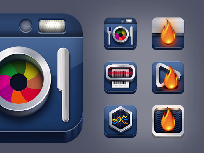 DailyBurn iOS Apps Icons
