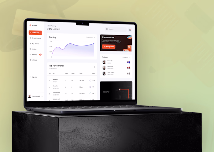 Premium Dashboard UI/UX Design 