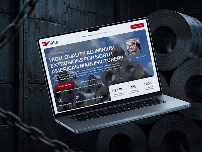 QP Metal Framer Website Design & Development