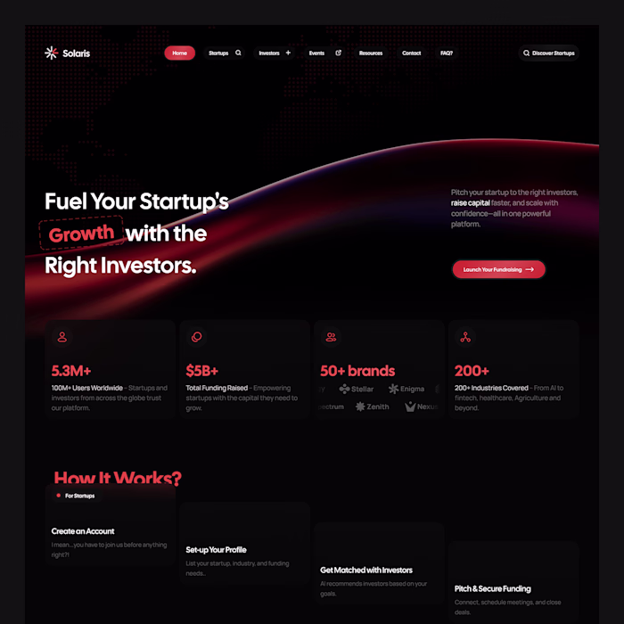 Solaris – Connect. Pitch. Rise.