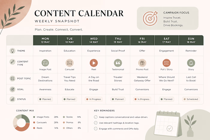 Planned and wrote content across