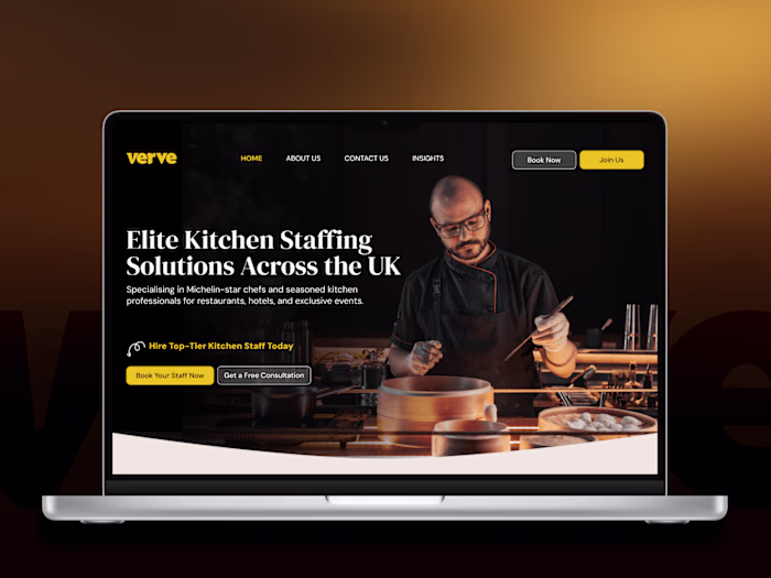 Premium Kitchen Staffing Website Revamp