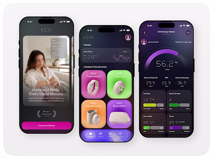 KIVO - Healthcare Wearable Mobile App