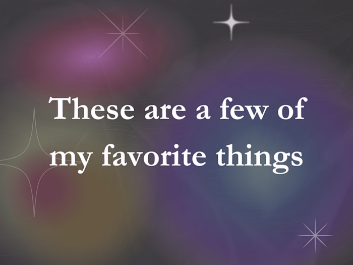 My Favorite Designs