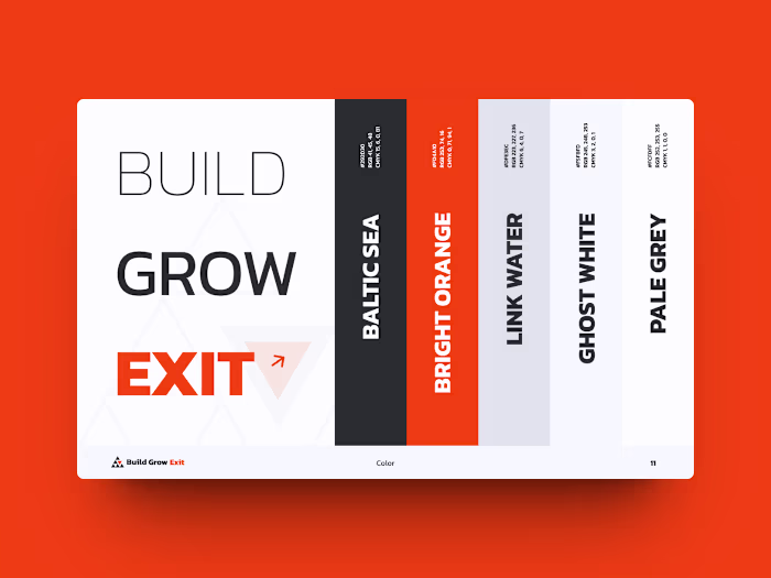 Build, Grow, Exit | Brand Identity