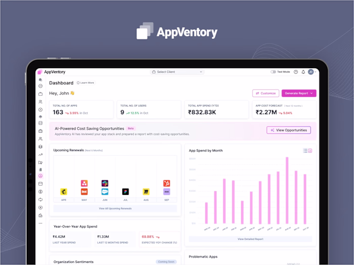 AppVentory Case Study | SaaS Spend Management Design