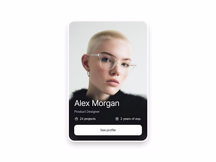 Profile card concept