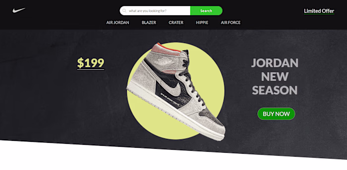 Responsive Nike Clone