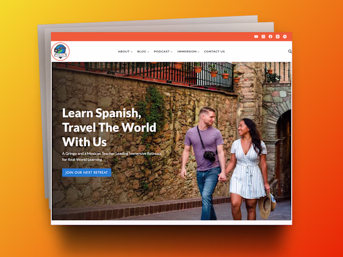 Wordpress Web Design and Dev for Travel Agency