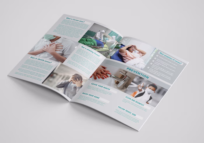 Bi-fold brochure design.