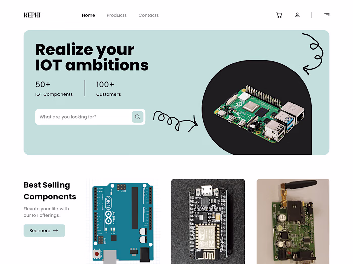 IOT E commerce Website