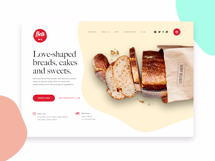 Beth Bakery Website - Redesign