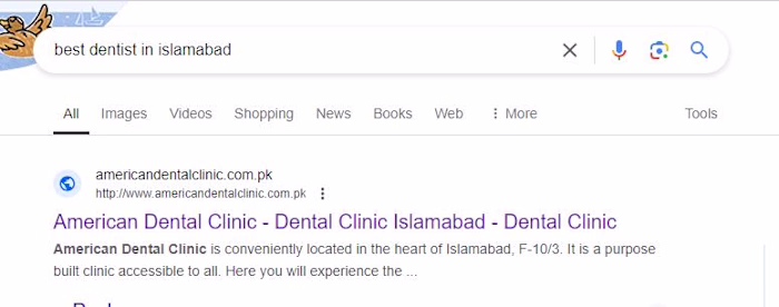 Improved Local Search Rankings for American Dental Clinic
