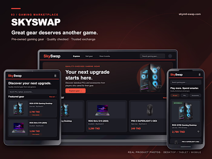 SkySwap: a trusted marketplace for used tech & gaming gear