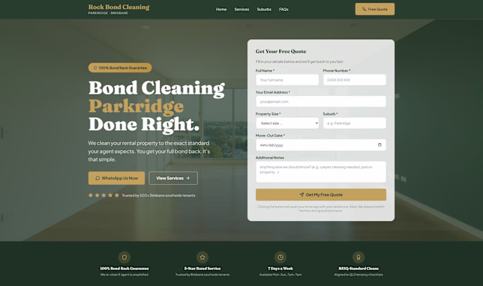Rock Bond Cleaning Parkridge — Local Business Website
