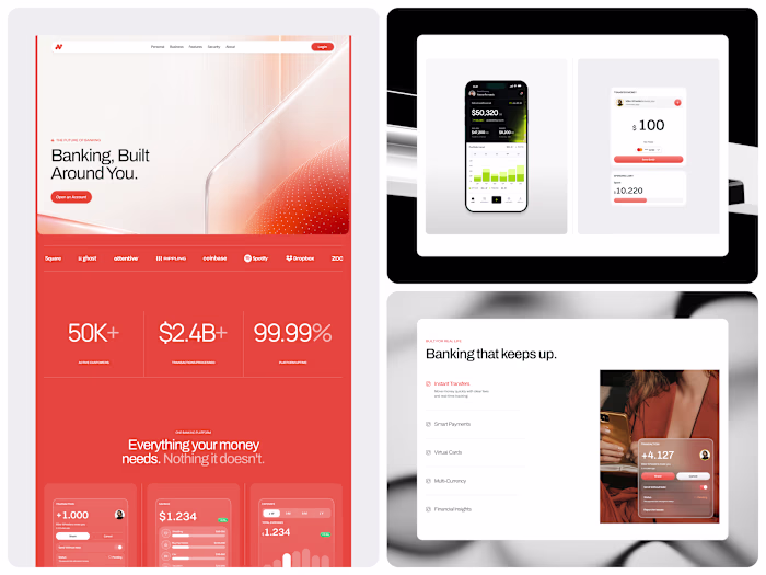 Nero - Digital Banking Landing Page