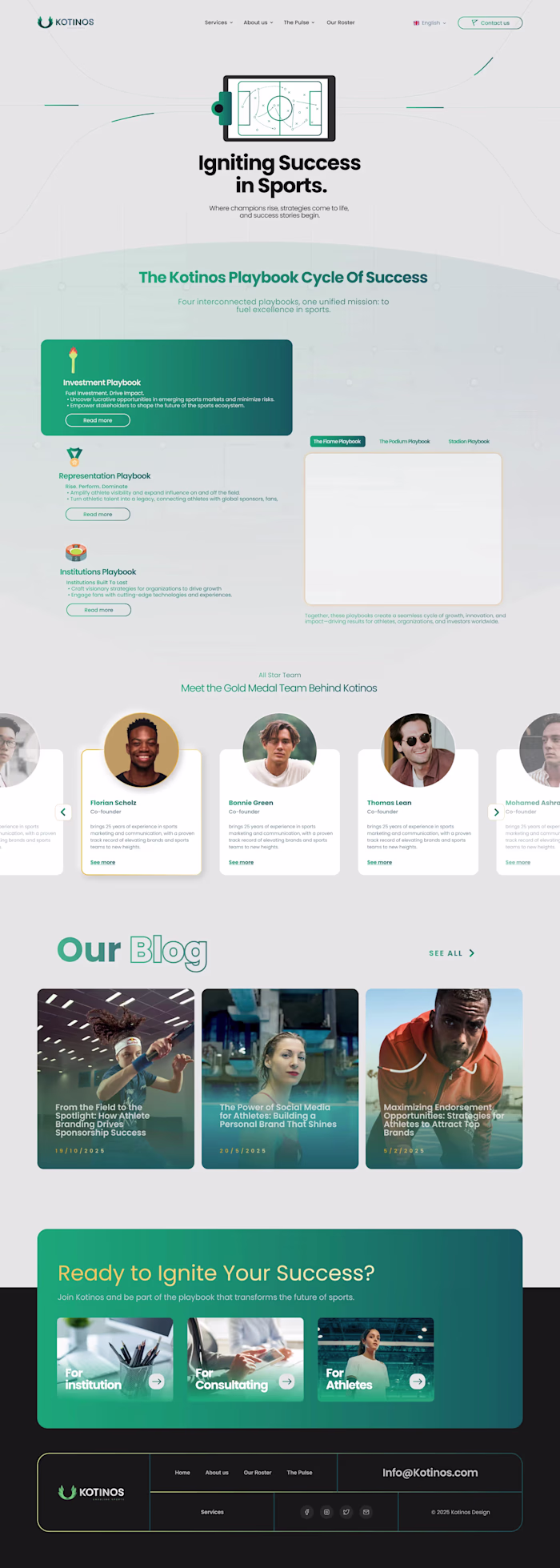 I developed the Kotinos website,