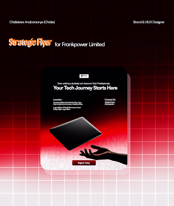FLYER DESIGN FOR FRANKPOWER