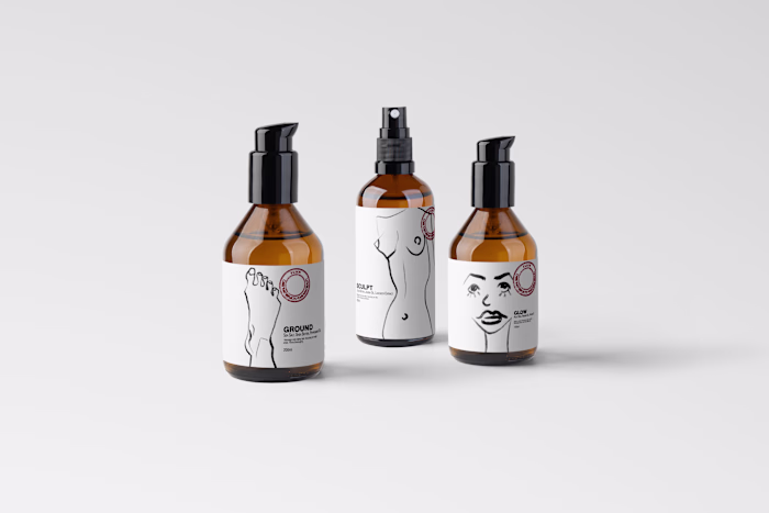 Packaging design for a skincare line
