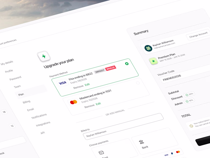 Finpoint Payment Management Dashboard Design