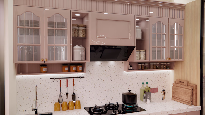 Modern PU Painted Modular Kitchen🙌