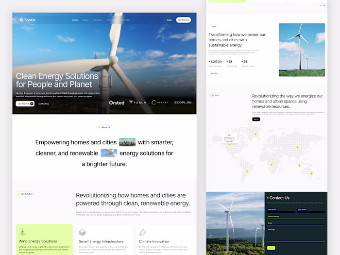 Ecovolt Landing Page ⚡🍃 Let me know your thoughts!