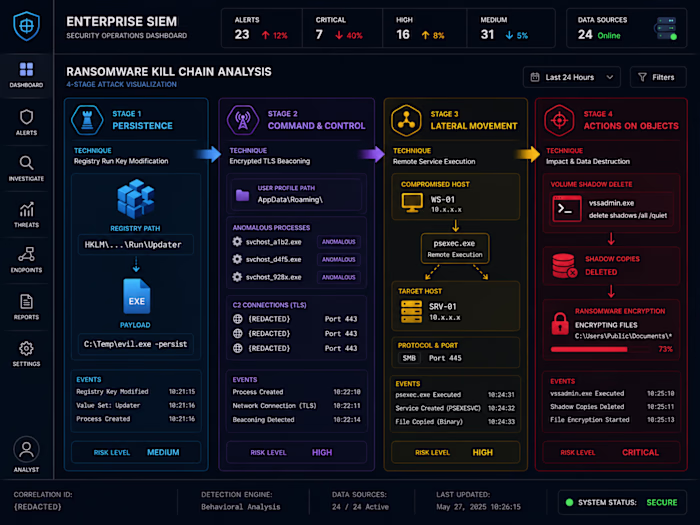 Splunk Triage: Ransomware Chain