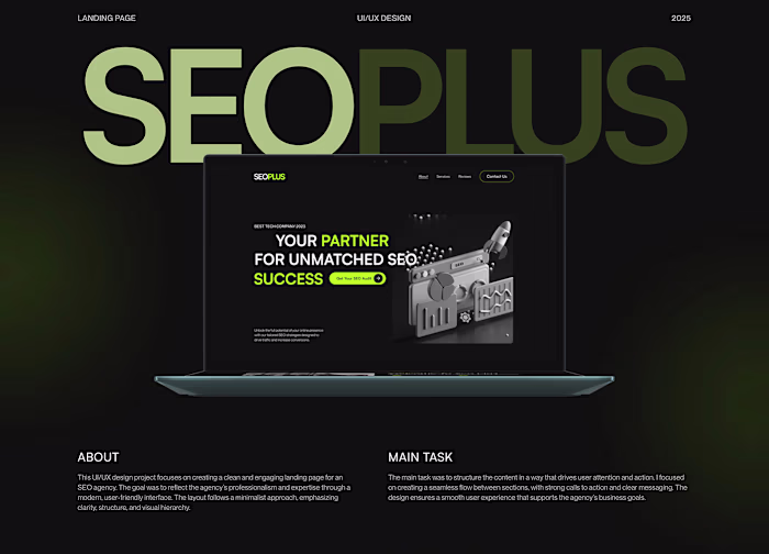 Landing Page | SEO Agency | UI/UX