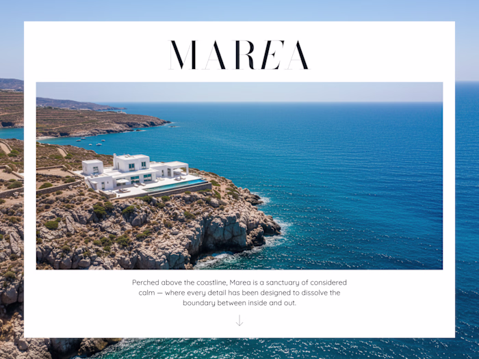 Marea Hotel & Resort Landing Page Template