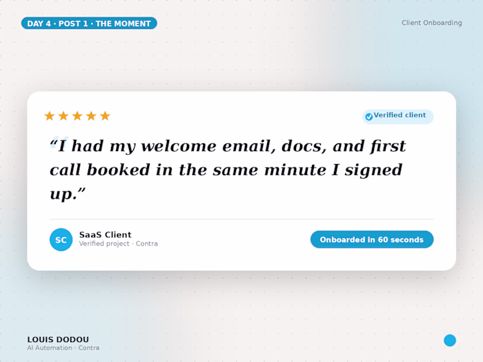 “I had my welcome email,