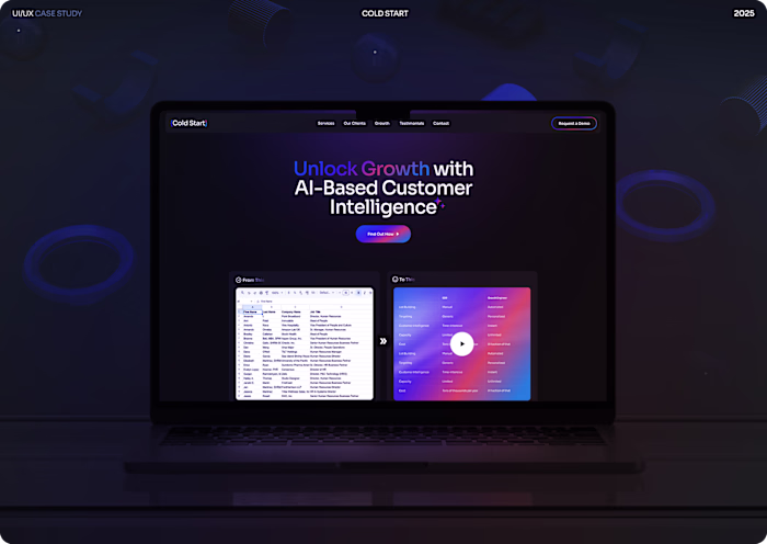 AI Customer Intelligence — SaaS Landing Page Redesign