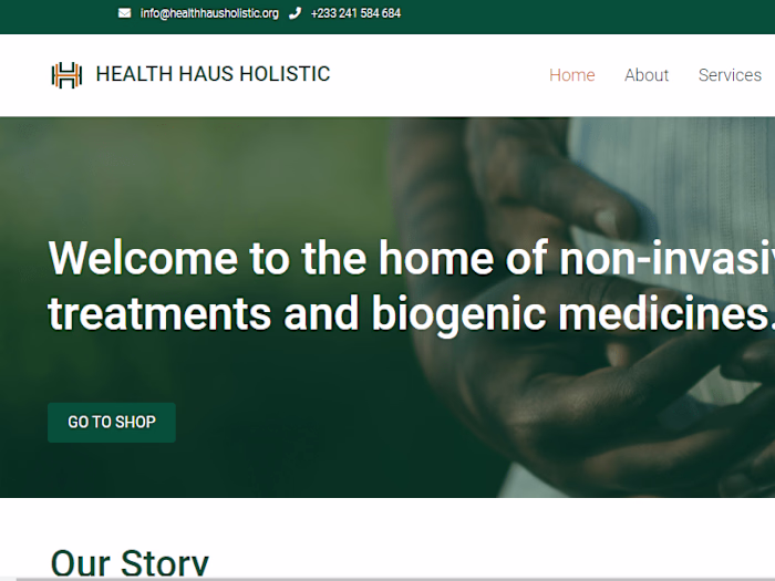 Website for Health Haus Holistic