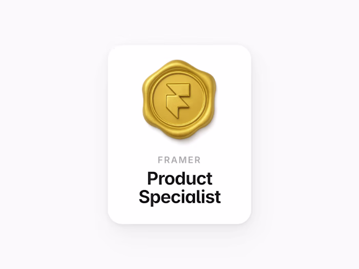 Enterprise Product Specialist at Framer