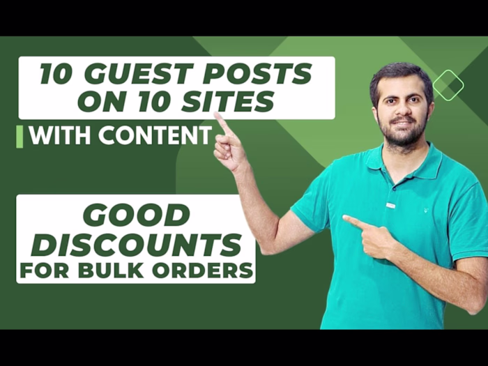 Manual White Hat Guest Posts with SEO Optimized Content