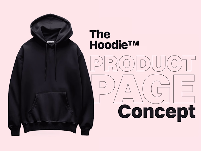 Framer E-Commerce Landing Page Concept | The Hoodie™