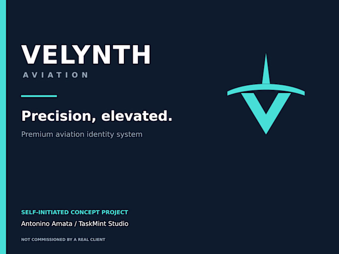VELYNTH — Premium Aviation Brand Identity (Concept)