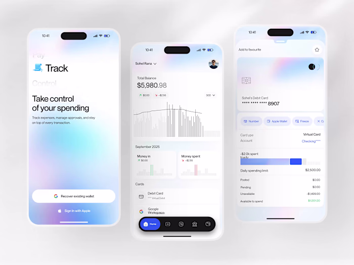 SaaS Finance Mobile App Ui Design