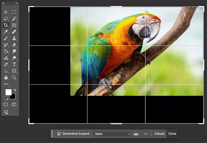 How to extend the background of a photo