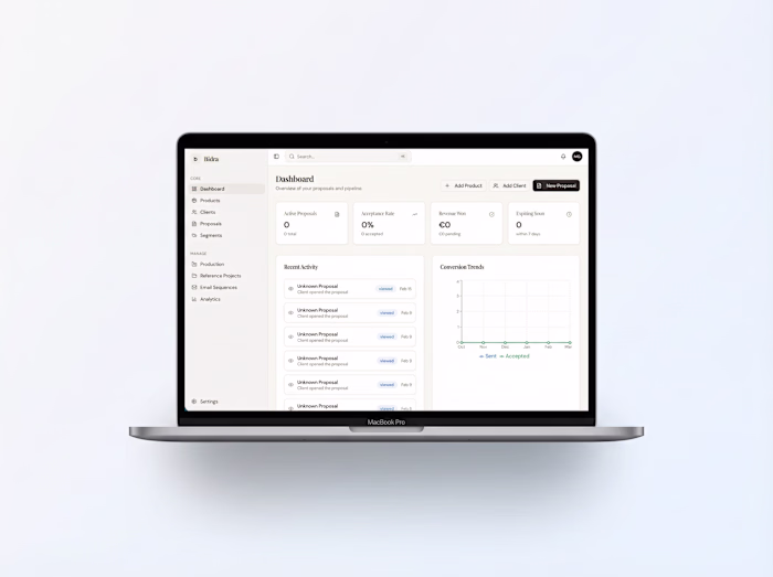 Proposal & CRM Application