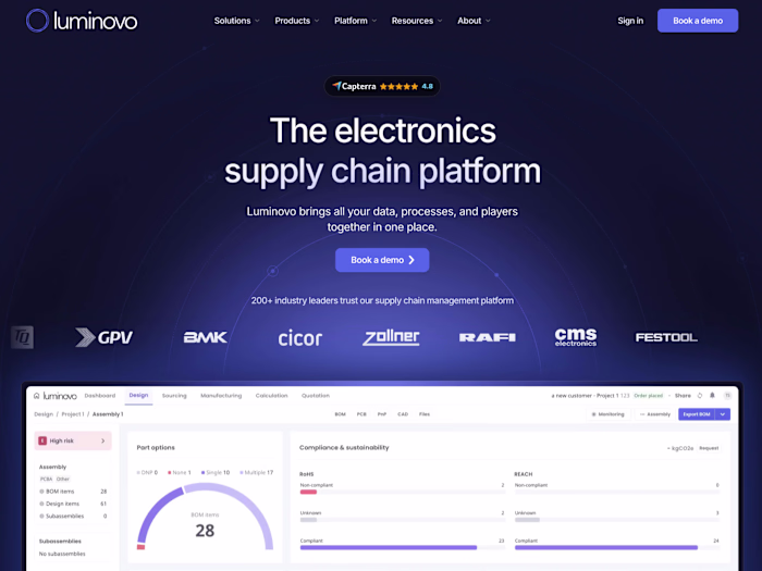 Luminovo - Framer Design and Development