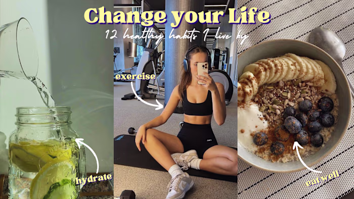 Healthy Habits Youtube Thumbnail