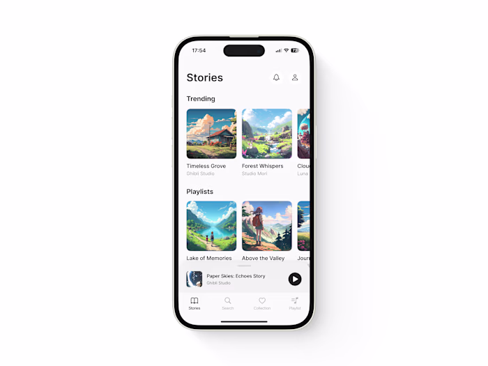 Audio Player Screen Transition